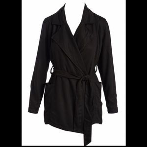 Tahari Crop Trench Coat